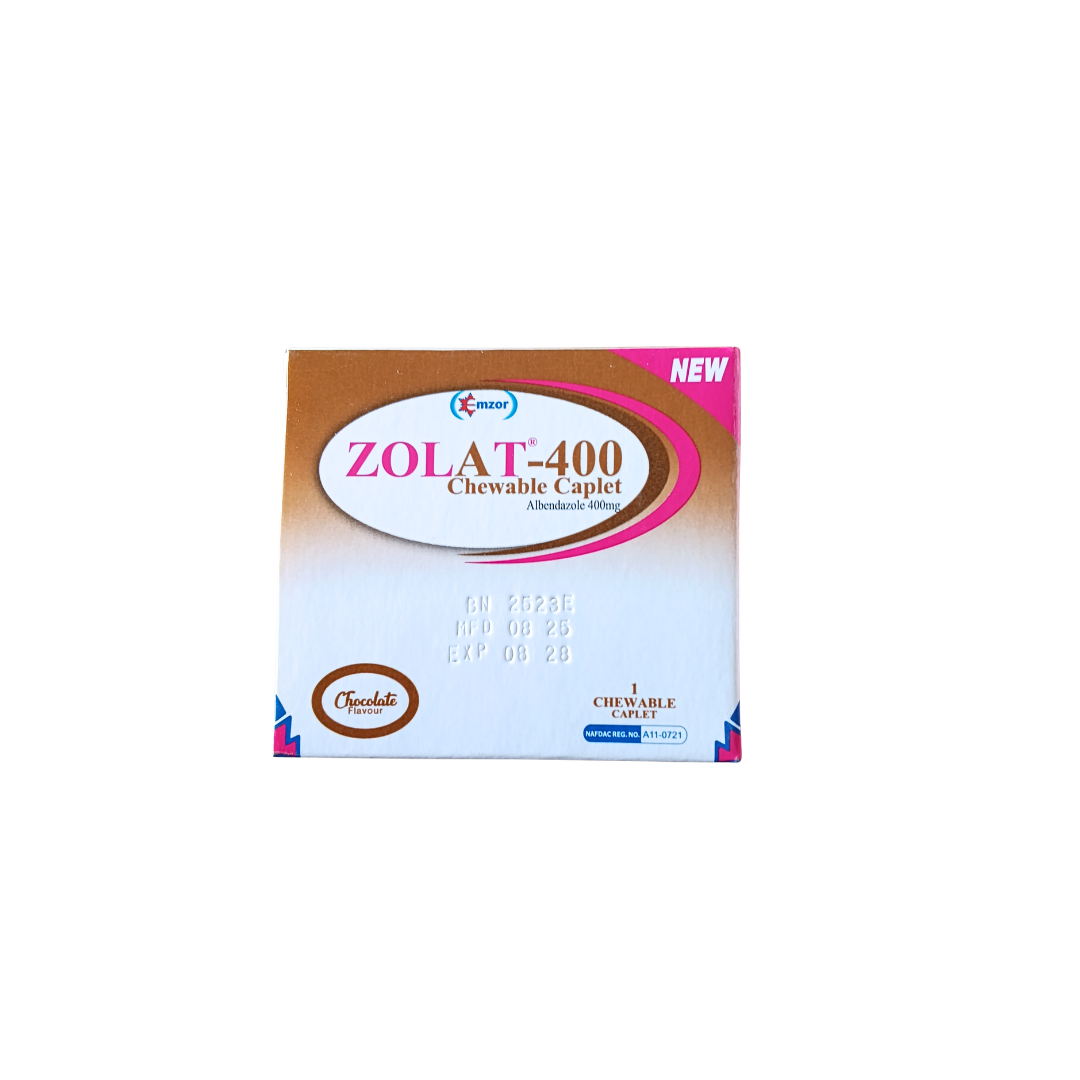 Zolat chewable Zolat-400 Chewable caplet - Image 1