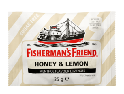 Fishermans friend honey & lemon s/free
